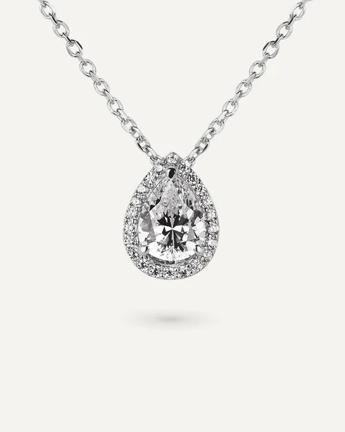 COLLAR BRILLIANT CUT EN PLTA DE LEY Y CIRCONITAS EXCELLENCE STAR CUT.