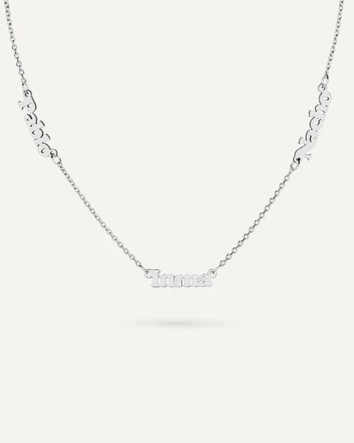 COLLAR PERSONALIZADO CON NOMBRE EN PLATA DE LEY