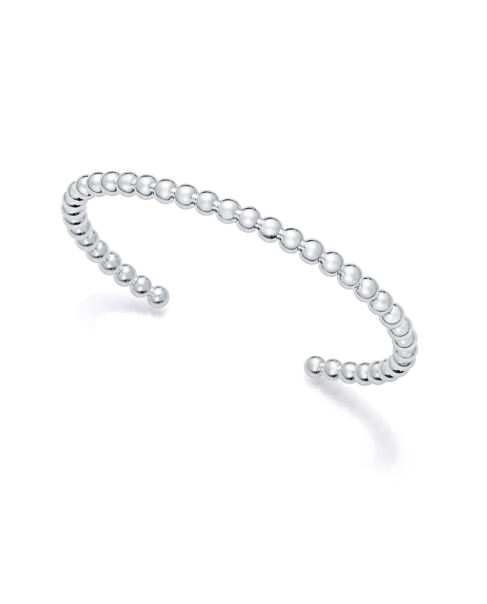 PULSERA DE ACERO CHAPADO EN PLATA 999 COLECCIÓN LAURA ESCANES