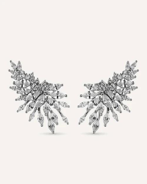 PENDIENTES BRILLIANT CUT EN PLATA DE LEY Y CIRCONITAS EXCELLENCE STAR CUT
