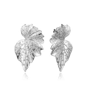 PENDIENTES VICEROY DE PLATA DE PRIMERA LEY CON FORMA DE HOJA. Ref. 15160E01000