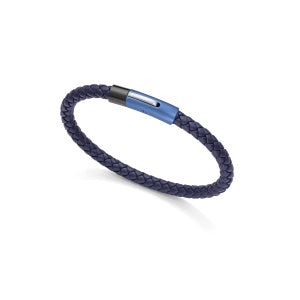 PULSERA VICEROY HOMBRE ACERO Y PIEL