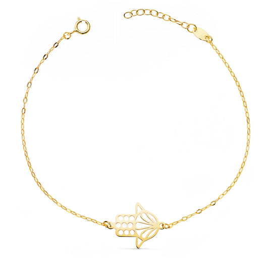 18 K PULSERA ORO AMARILLO MANO FÁTIMA