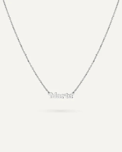 COLLAR JUNIOR CON NOMBRE EN PLATA DE LEY